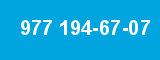 977 194-67-07 977 194-67-07